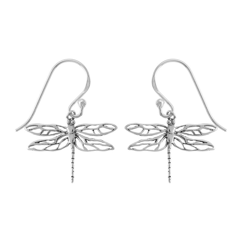 Boma Jewelry Sterling Silver Dragonfly Dangle Earrings - Image 1